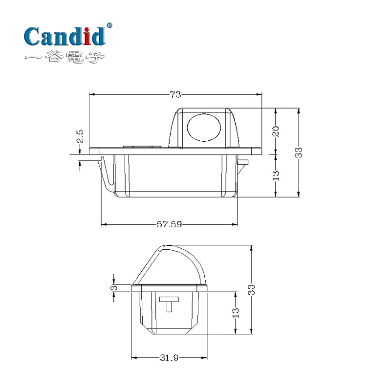 BMW 3シリーズ/5シリーズ/X1/X3/X5/X6/M5用カメラ