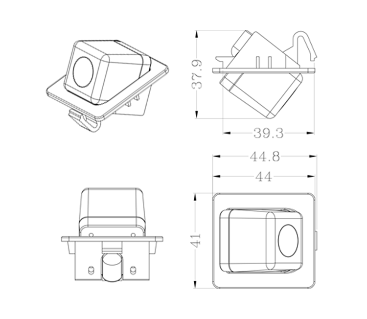 10-13 トヨタ プラド用ミニカーバックアップカメラ