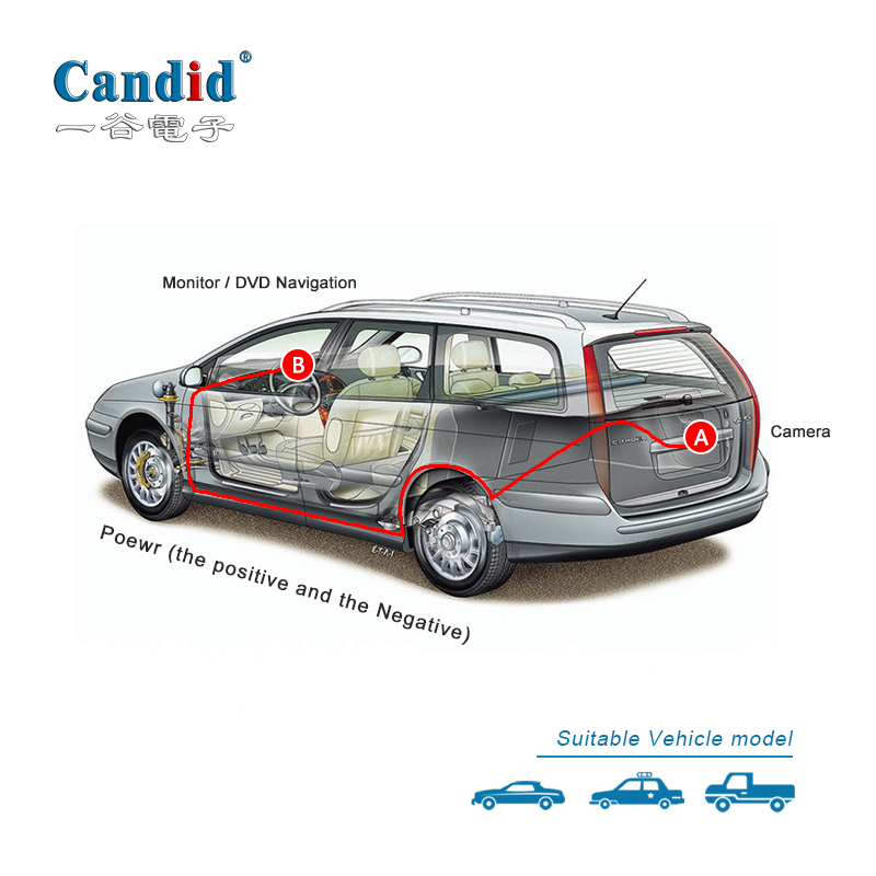 10-13 トヨタ プラド用ミニカーバックアップカメラ