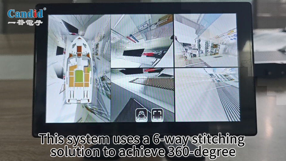 ボート360度アラウンドビュー監視システム