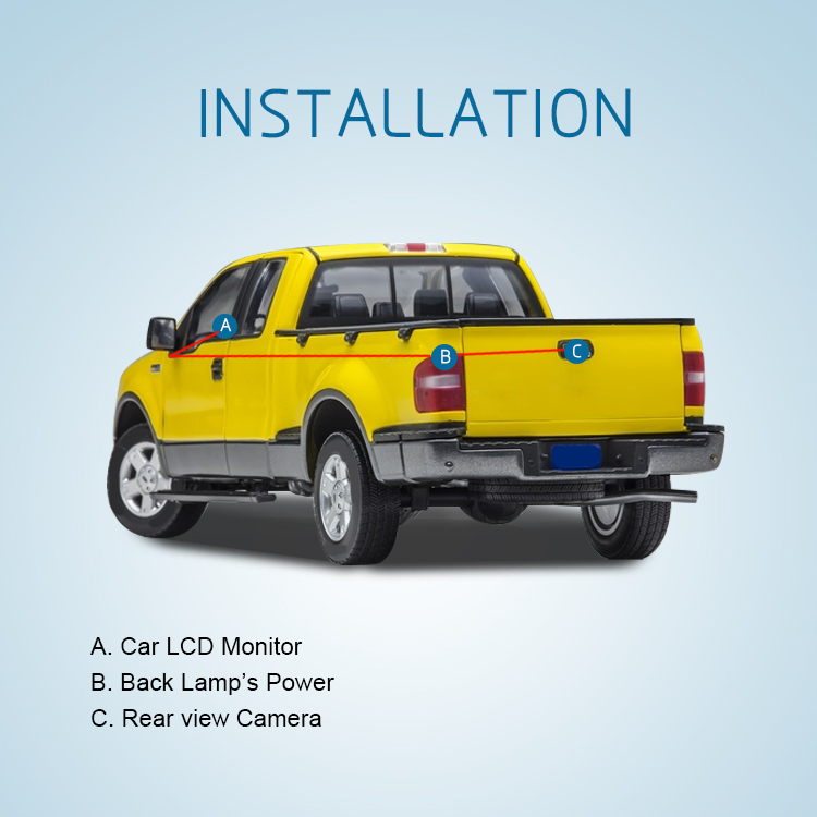トヨタ タンドラ T-098 用テールゲート ピックアップ カメラ