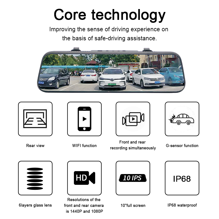 前面と背面のデュアル1080P 10インチストリーミングメディア