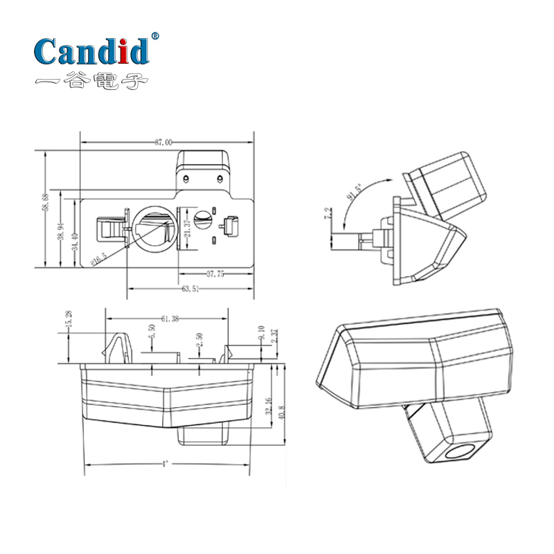 トヨタ RAV4 用 OEM カスタマイズ バックアップ カメラ