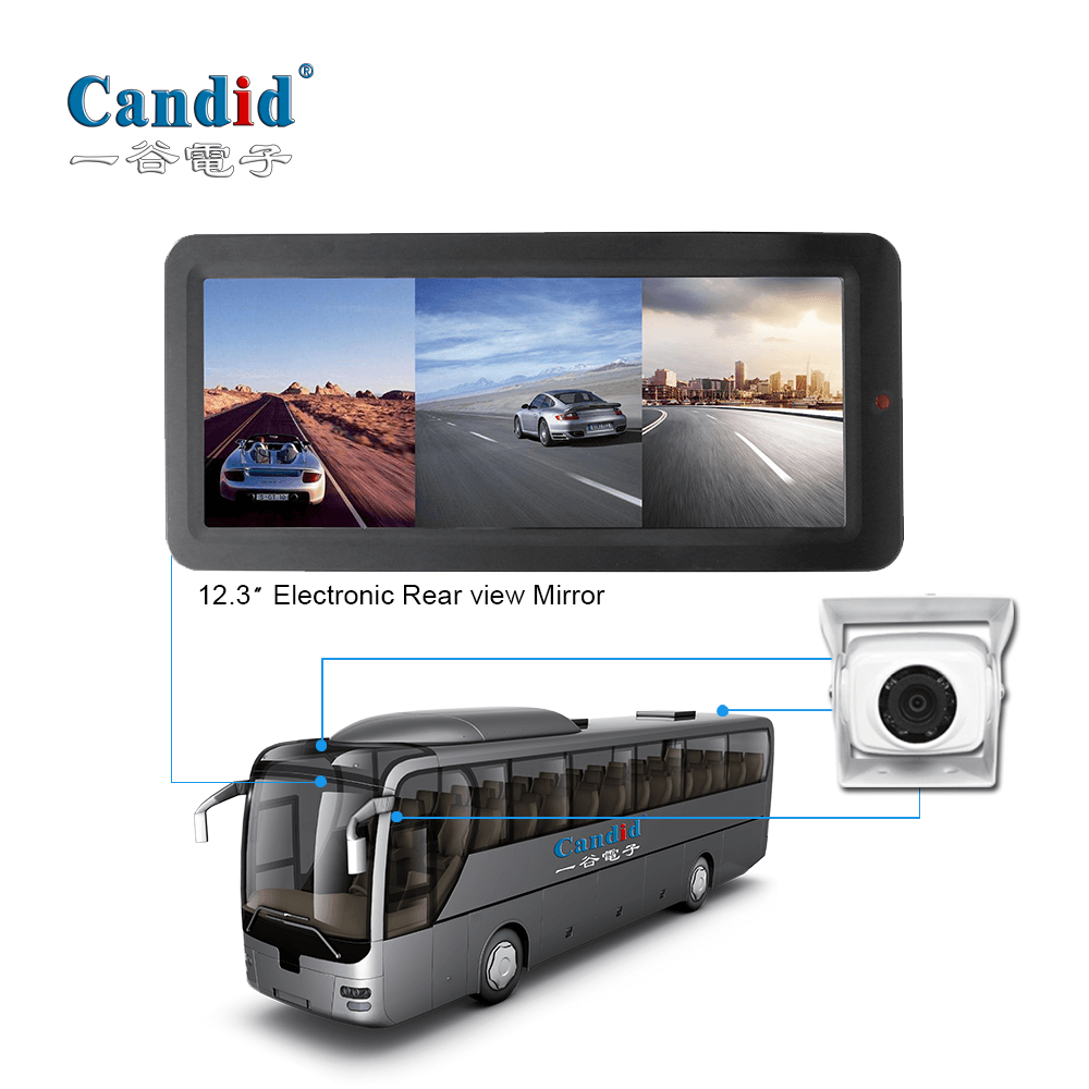 12.3インチ電子バックミラー死角検知モニターシステム